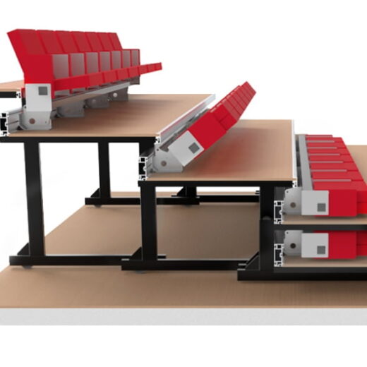 Ghế hội trường đa năng retractable seating system