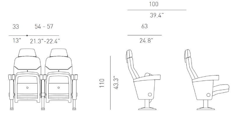 Kích thước ghế Top 5042 HR